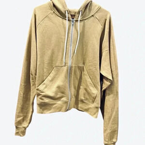 New Urban Outfitters camel zip up hoodie size S/P